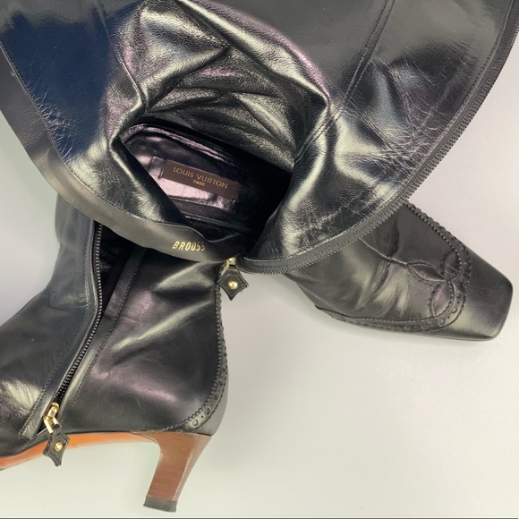 Authentic Louis Vuitton Leather Boots - Picture 12 of 12